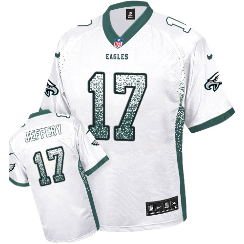 Nike Eagles #17 Alshon Jeffery White Men's Stitched NFL Elite Drift Fashion Jersey